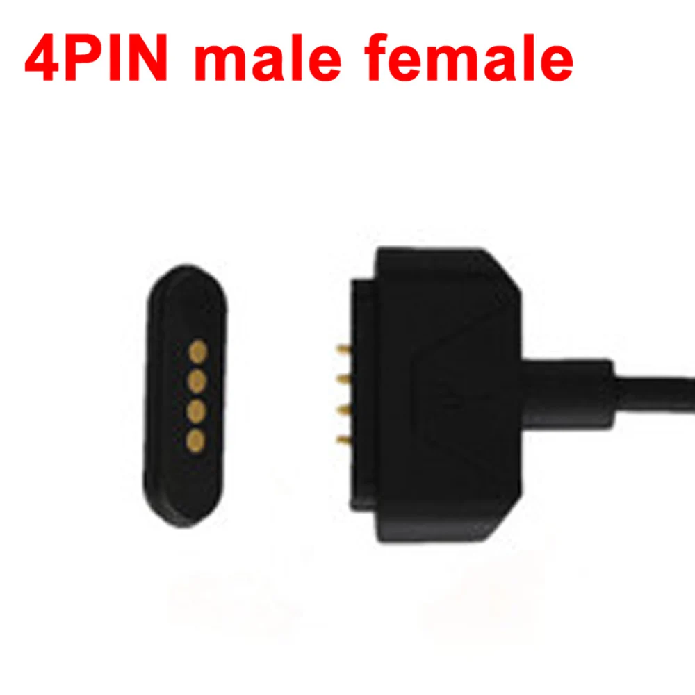 

1sets 4P High Current spring thimble Male Memale DC Magnetic Pogo Pin Connector Cable Wires Spring Loaded Power Charge Connector