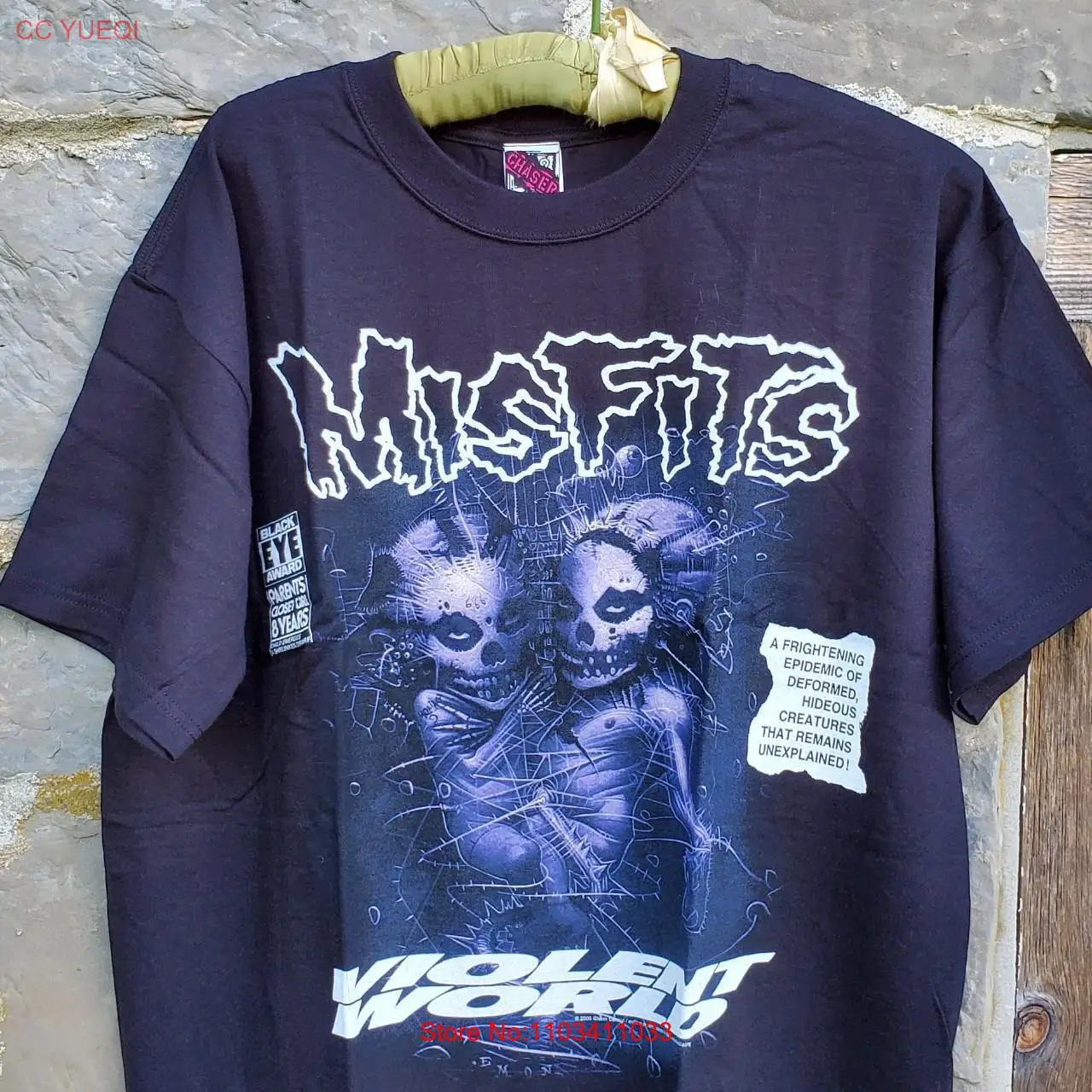 Футболка Misfits насильственного мира в классическом стиле ретро для мужчин и