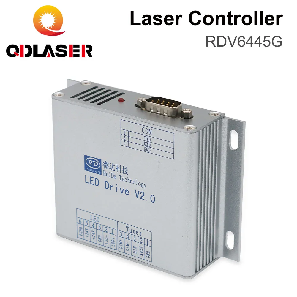 QDLASER Ruida RDV6445G + камера CCD Система контроллера лазера CO2 для станка лазерной резки и