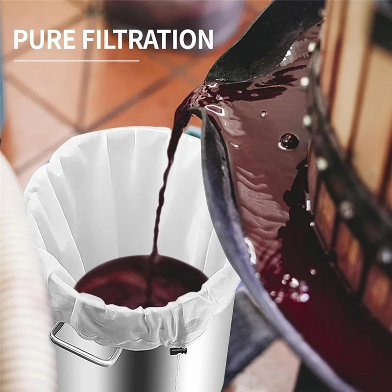 Фото 2025 Trend, 4 шт., муслиновые салфетки для приготовления пищи, мешки с мелкой сеткой для заваривания, процеживания, фильтрации для домашнего пивоварения вина 26X22 I №5