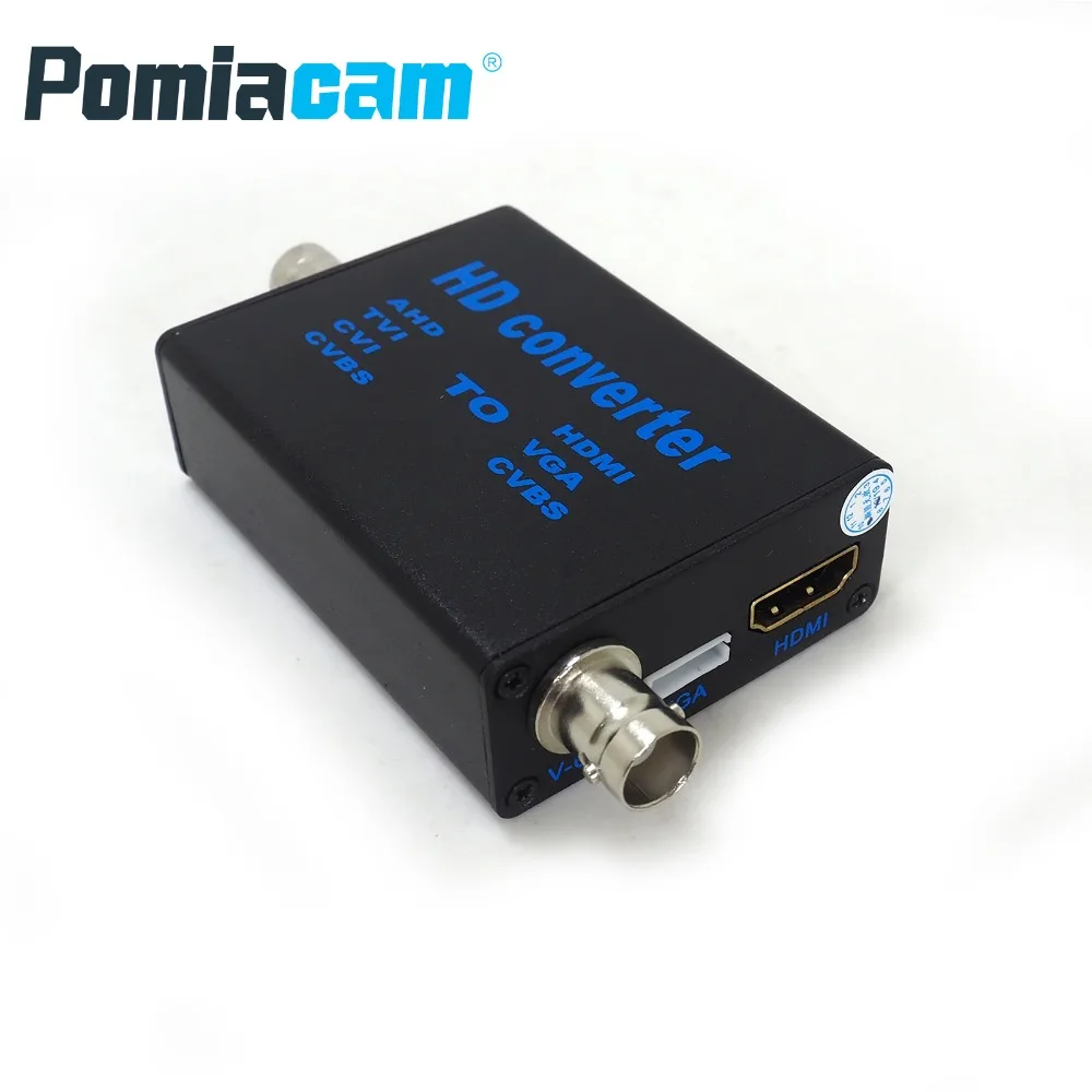 Фото Конвертер BNC в HDMI, конвертер видеосигнала высокой четкости, конвертер сигнала AHD/TVI/CVI/CVBS в HDMI/VGA/CVBS №1