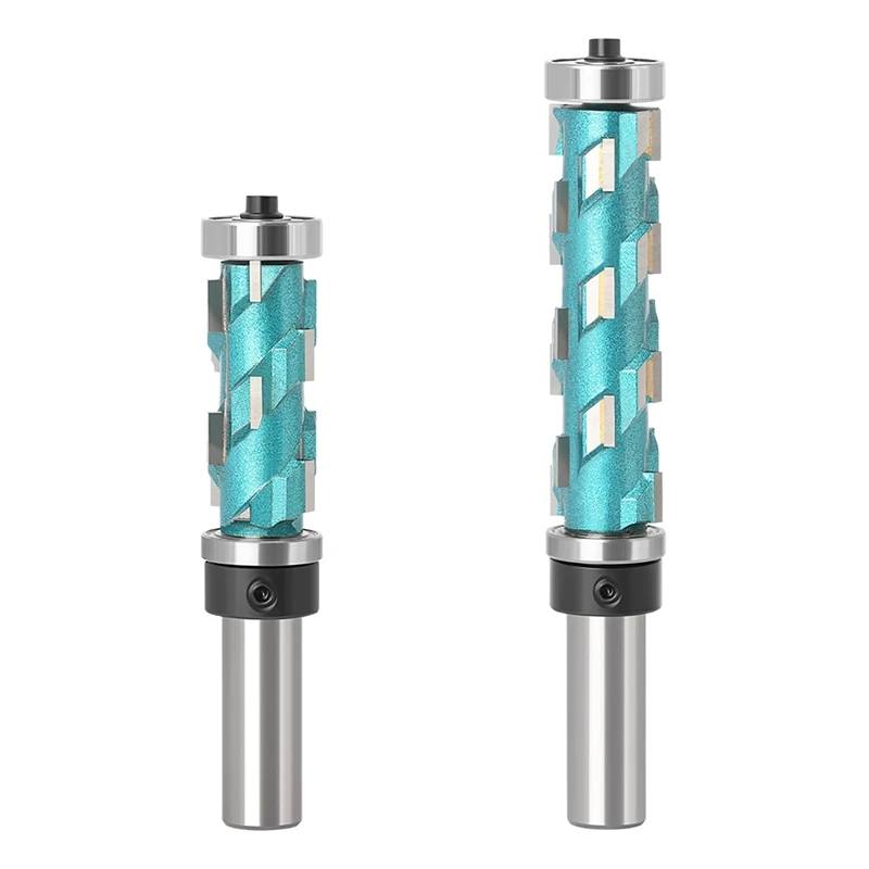 

Woodworking Double Bearing Spiral Trimming Knife End Mill Bit Face Wood Milling Cutter Carbide Router Bit