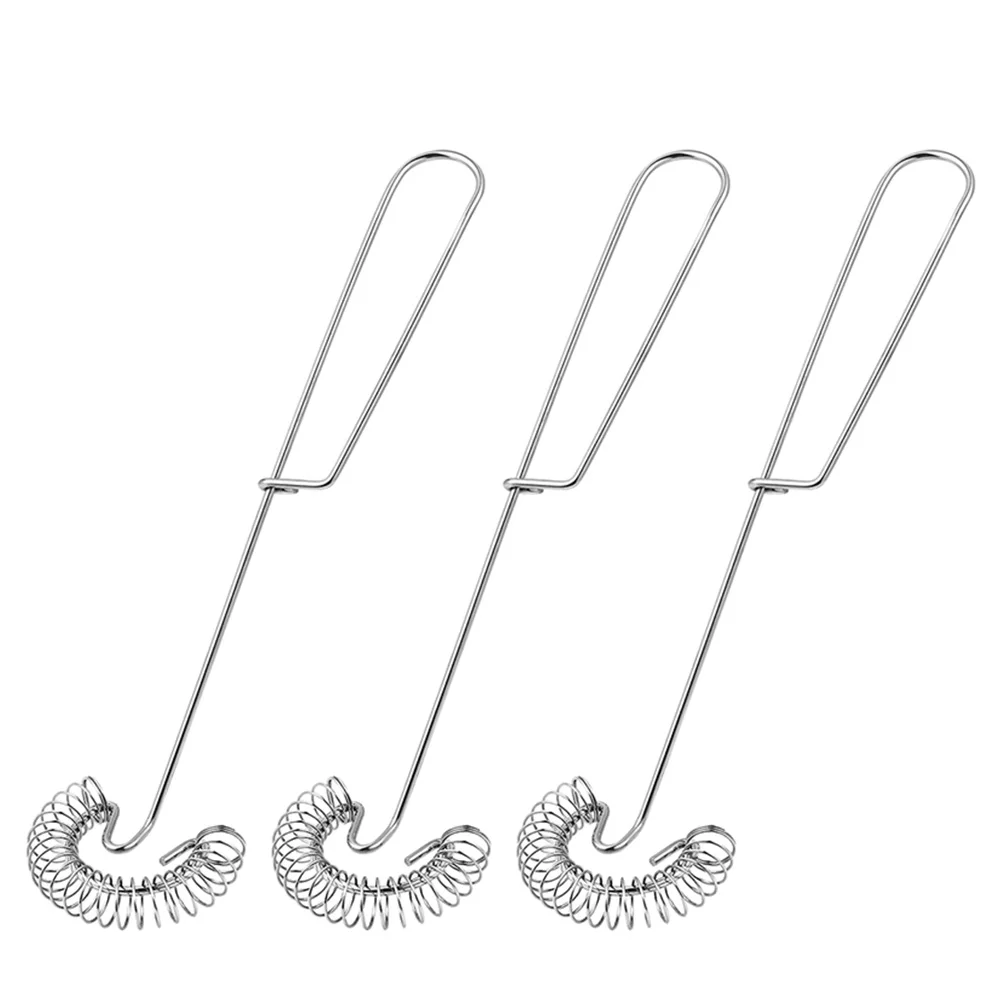 

3 Pcs Mini Egg Whisk Flour Shaker Metal Whisk Mini Hand Egg Beater Dough Whisk Flour Mixer