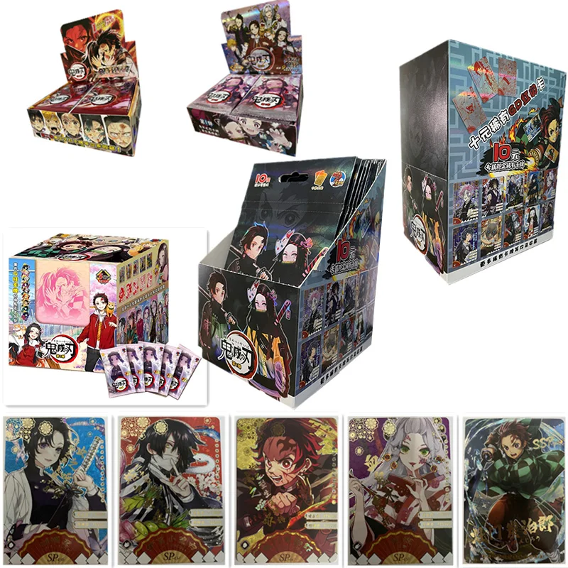 

Demon Slayer Card Tanjirou Nezuko Collection Cards Out of Print SSP CUR Blind Box Anime Zenitsu Shinobu Cards Children Game Card