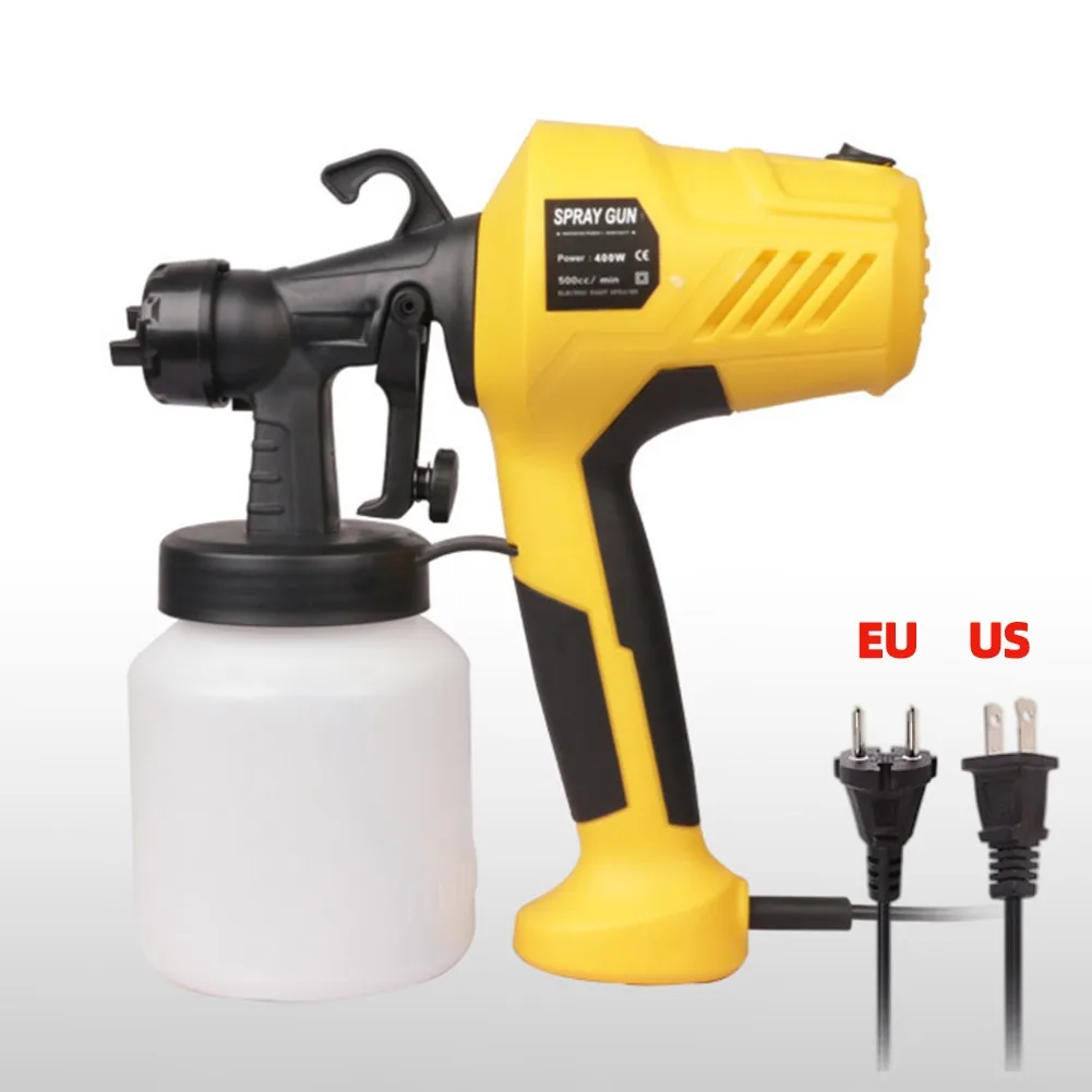 

800ML 400W Electric Spray Gun Cordless Paint Sprayer for Walls 500CC/min 220V for Construction Hardware Automobile Painting