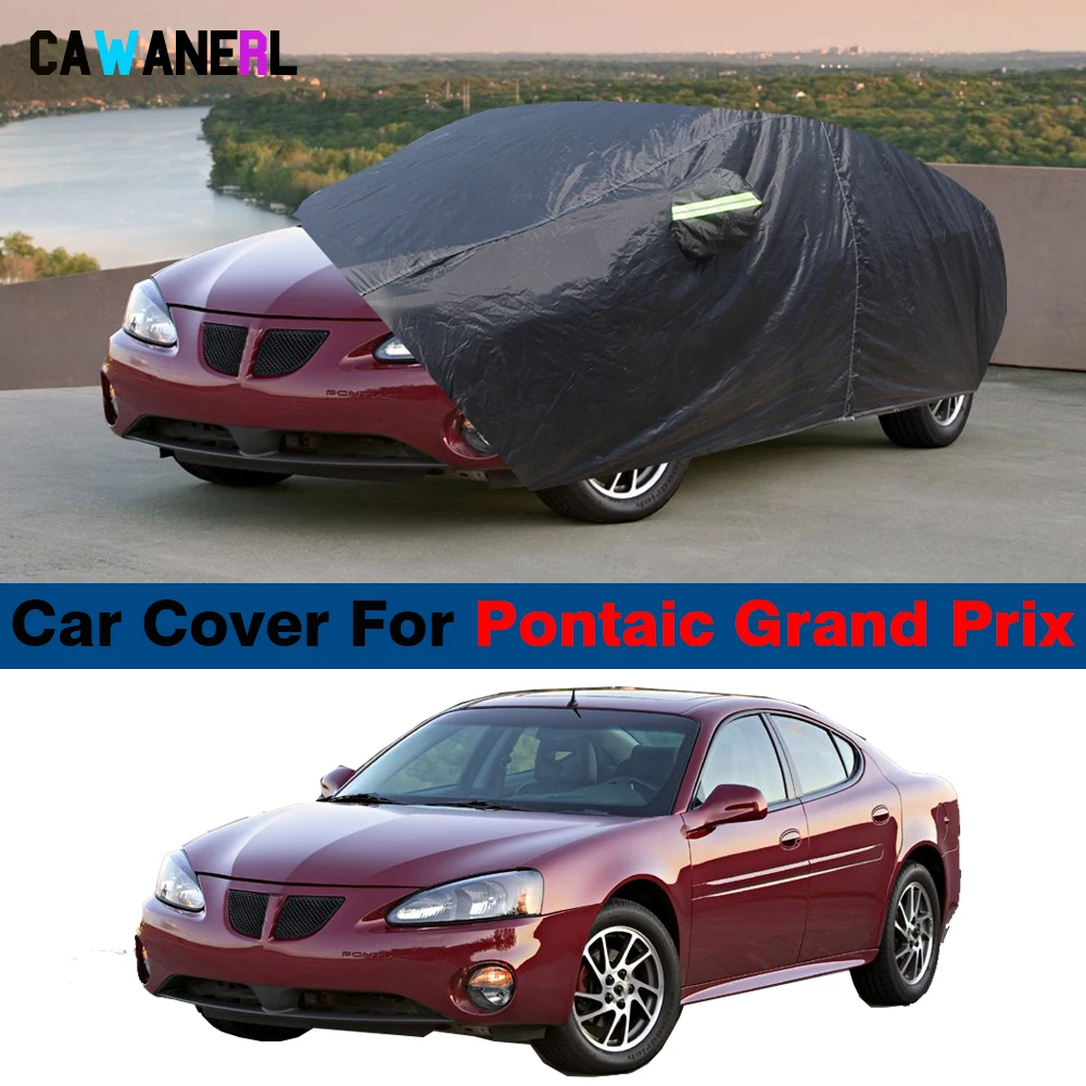 Водонепроницаемый черный автомобильный чехол для Pontaic Grand Prix 1988-2025