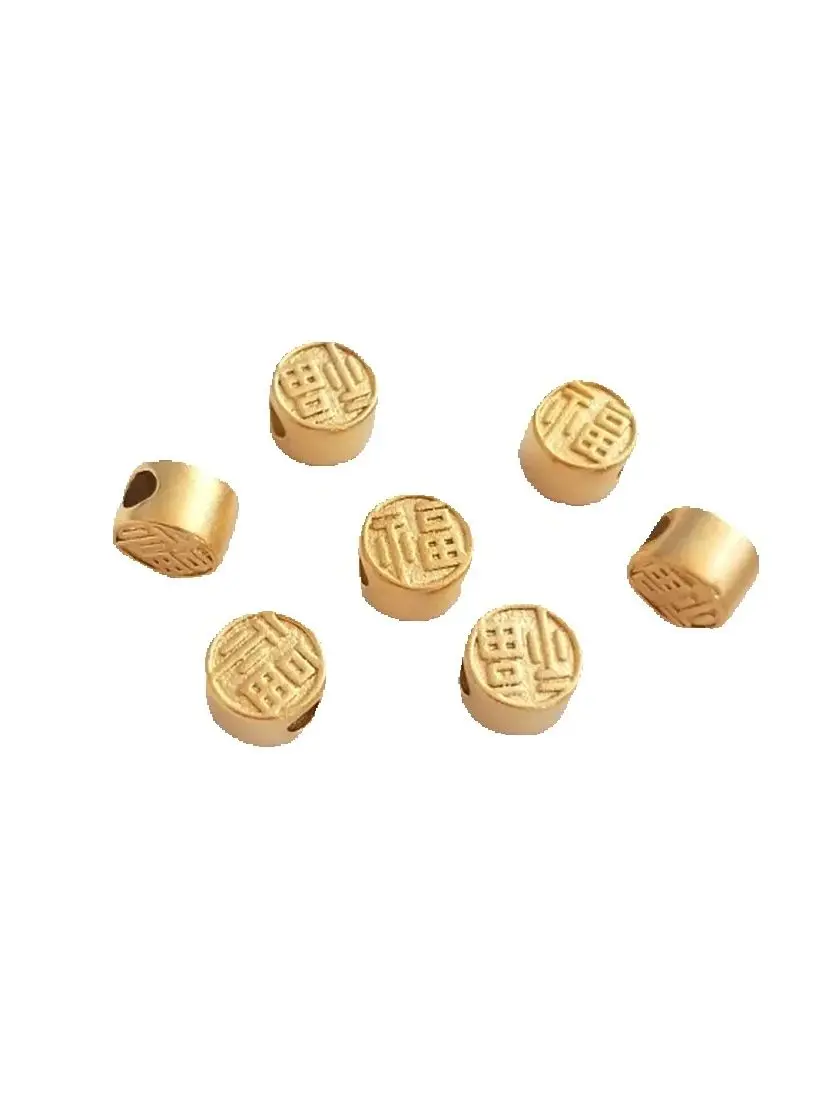 Вьетнам Ша Цзинь Фу Цзи плоская бусина с большим отверстием транспортная