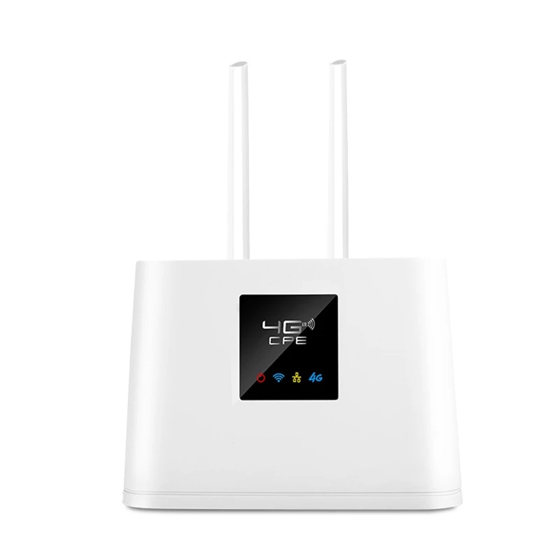 

Wifi Router 4G CPE Wifi Sim Card External Antenna RJ45 WAN LAN High Speed Wireless Routers Network Adaptor, US Plug