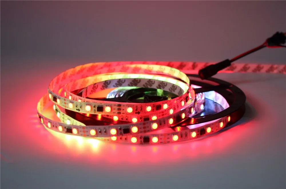 5 м 30 светодиодный s 60 Светодиодный 1903 Светодиодная лента 5050 цифровая RGB ная 150 300