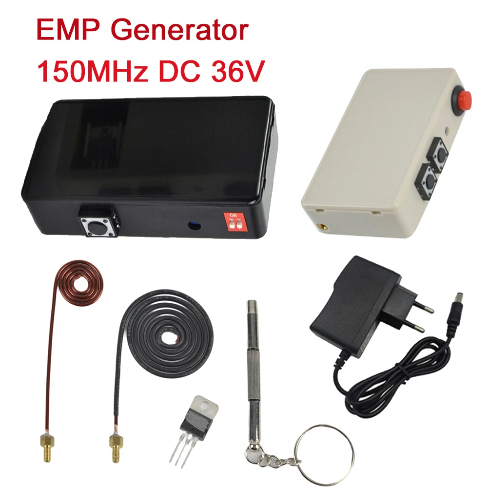 

150MHz EMP Generator Electromagnetic Pulse Generator 36V EMP Kit Energy Saving Light F/ Slot Machine Claw Crane DC with Charger