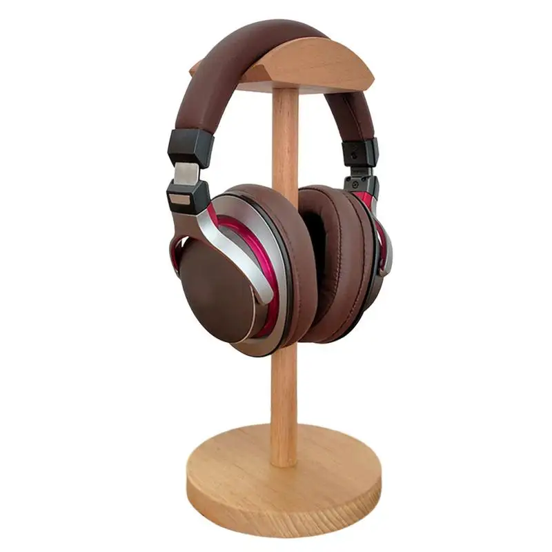 

Держатель для наушников деревянный наушник, подставка для игровой гарнитуры, Настольная вешалка для наушников с твердой деревянной осново...