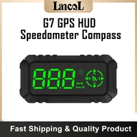 g7 auto hud gps head up display car projector speedometer with compass security alarm car electronic accessories