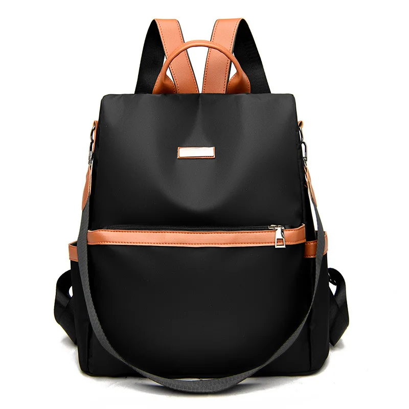 

TRAVEASY Anti-theft Backpack Woman Oxford Contrast Color Fashion Female Shoulder Bags Multifunctional Schoolbag College Students