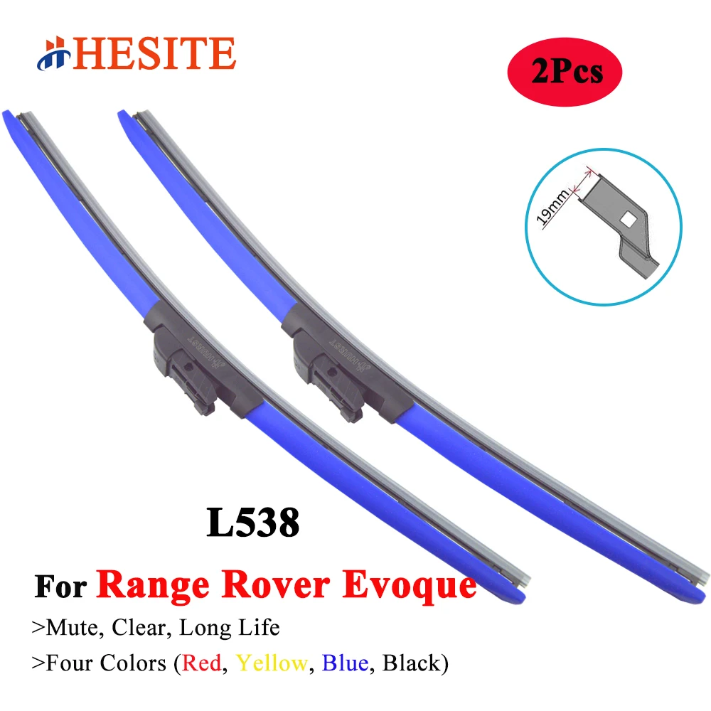 

HESITE Colorful Wiper Blade For Range Rover Evoque L538 LV SUV 4X4 2011 2012 2013 2014 2015 2016 2017 2018 Windshield Car Wipers
