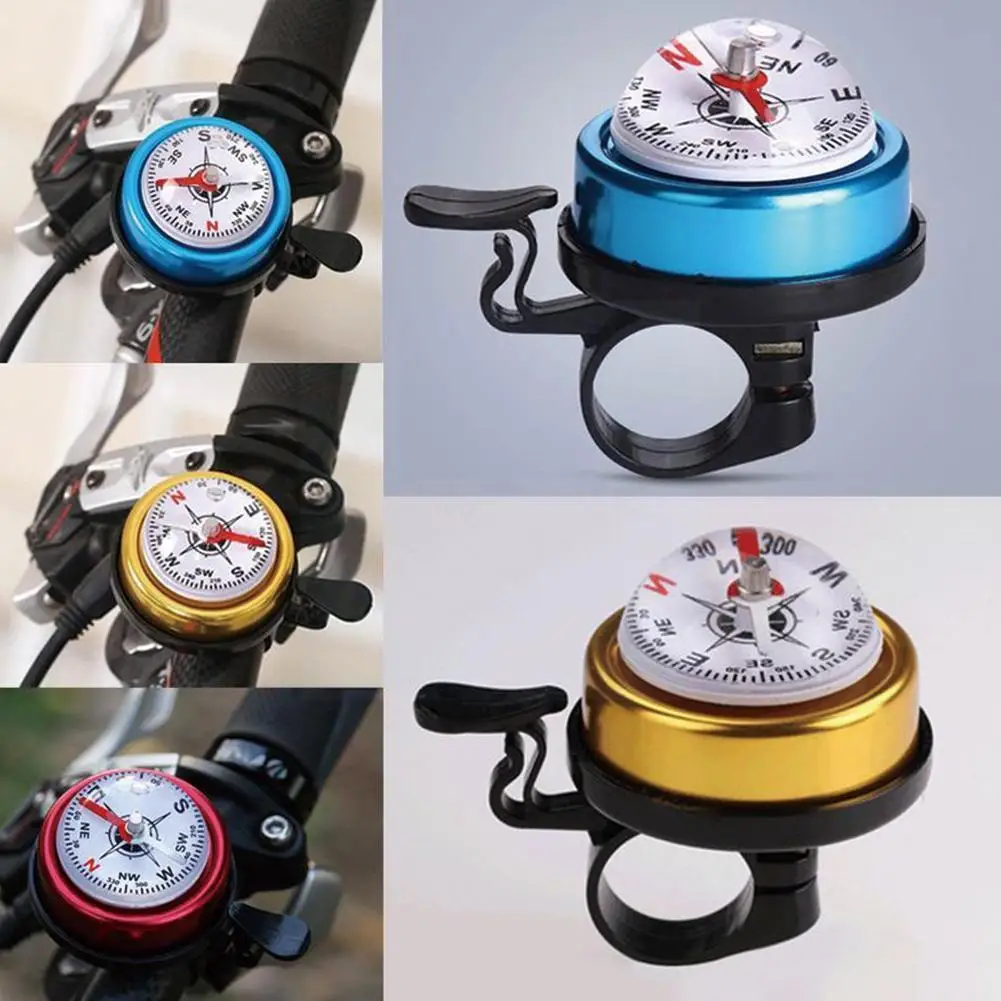 

Creative Compass Bicycle Bell Bike bell Ring Mountain Compass Bicycle Horn Bike Accessories Cycling Handlebar Ring Bike U8I9