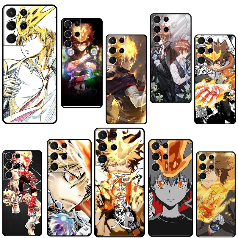 Чехол Katekyo Hitman Reborn для Samsung Galaxy S22 S21 Note 20 Ultra 10 S8 S9 S10 Plus S20 FE чехол телефона - купить по