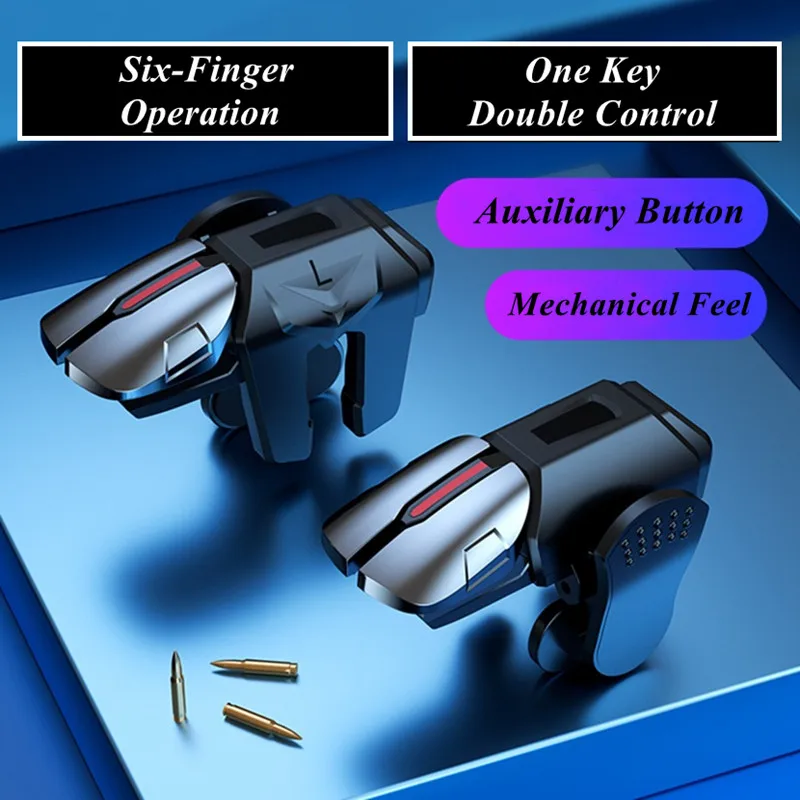 G21 Mobile Phone Game Trigger for PUBG Gaming Controller Aim Shooting L1 R1 Alloy Key Button IPhone Android Gamepad Joystick |