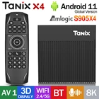 ТВ-приставка Tanix X4, Android 11, Amlogic S905X4 AV1, 3D дисплей, 8K, 4G32G, 4G64G