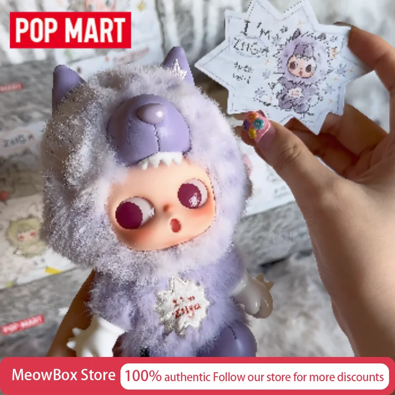Фото Оригинальный плюшевый брелок Pop Mart Zsiga Im Zsiga Series Vinyl Fluffy, загадочная коробка-сюрприз, праздничные подарки, плюшевые игрушки №2