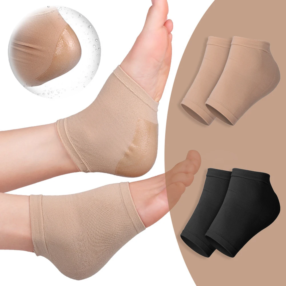 

New 1Pair Gel Heel Socks Moisturing Spa Gel Socks Feet Care Cracked Foot Dry Hard Skin Protector Wholesale Anti-Cracking Cover