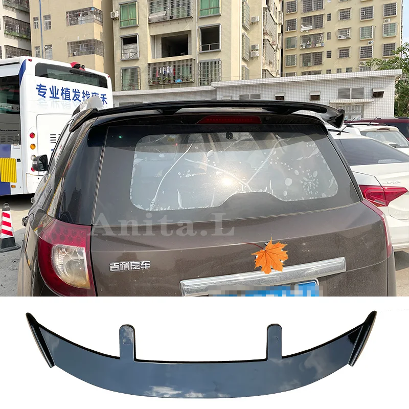 

For Geely EC7 Roof Spoiler 2014-2015 Hatchback Boot Cover Spoiler High Quality ABS Plastic Rear Wing Body Kit Accessories