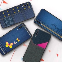 blue fabric pants art phone case for samsung a51 a30s a52 a71 a12 for huawei honor 10i for oppo vivo y11 cover