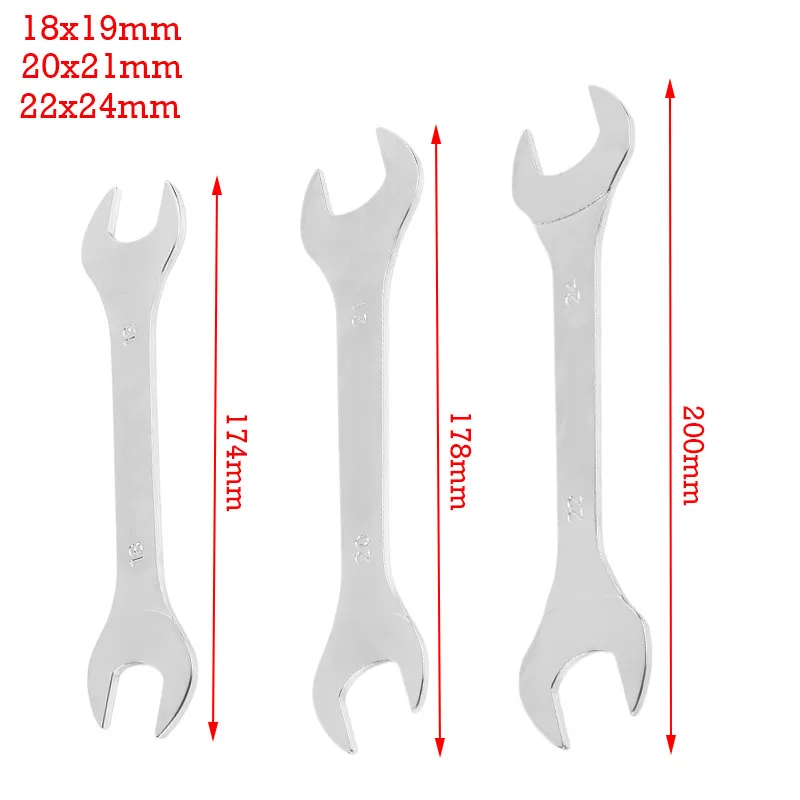 

3 шт./набор, сверхтонкий гаечный ключ 6-24 мм