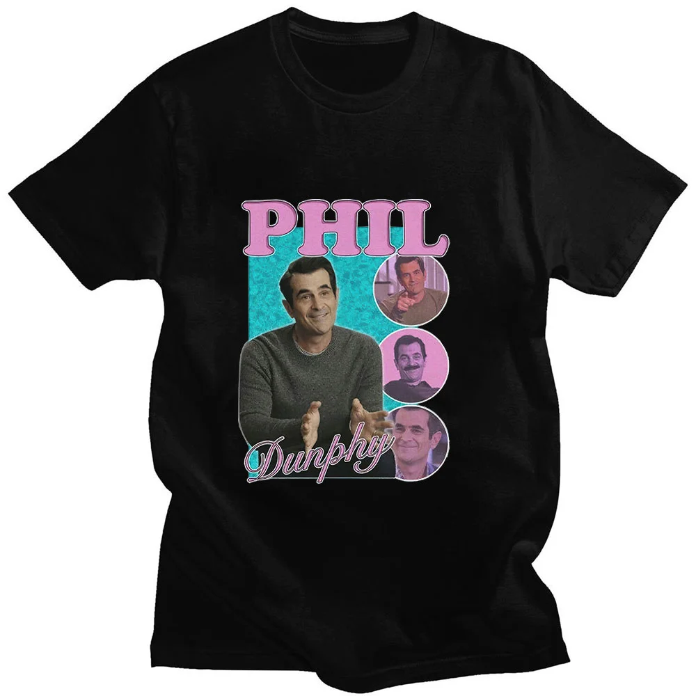 

Phil Dunphy TV Show 2022 American Harajuku Personalized Print Summer Short Sleeve Cotton Design Loose Unisex T-shirt High Street