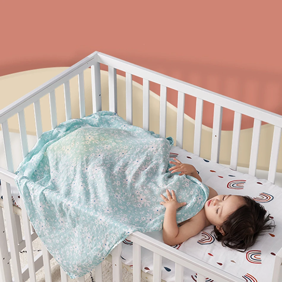 Kangobaby #Bamboo Cotton Fashion# Indoor And Outdoor Anytime Anywhere Baby Wrap Muslin Swaddle Blanket
