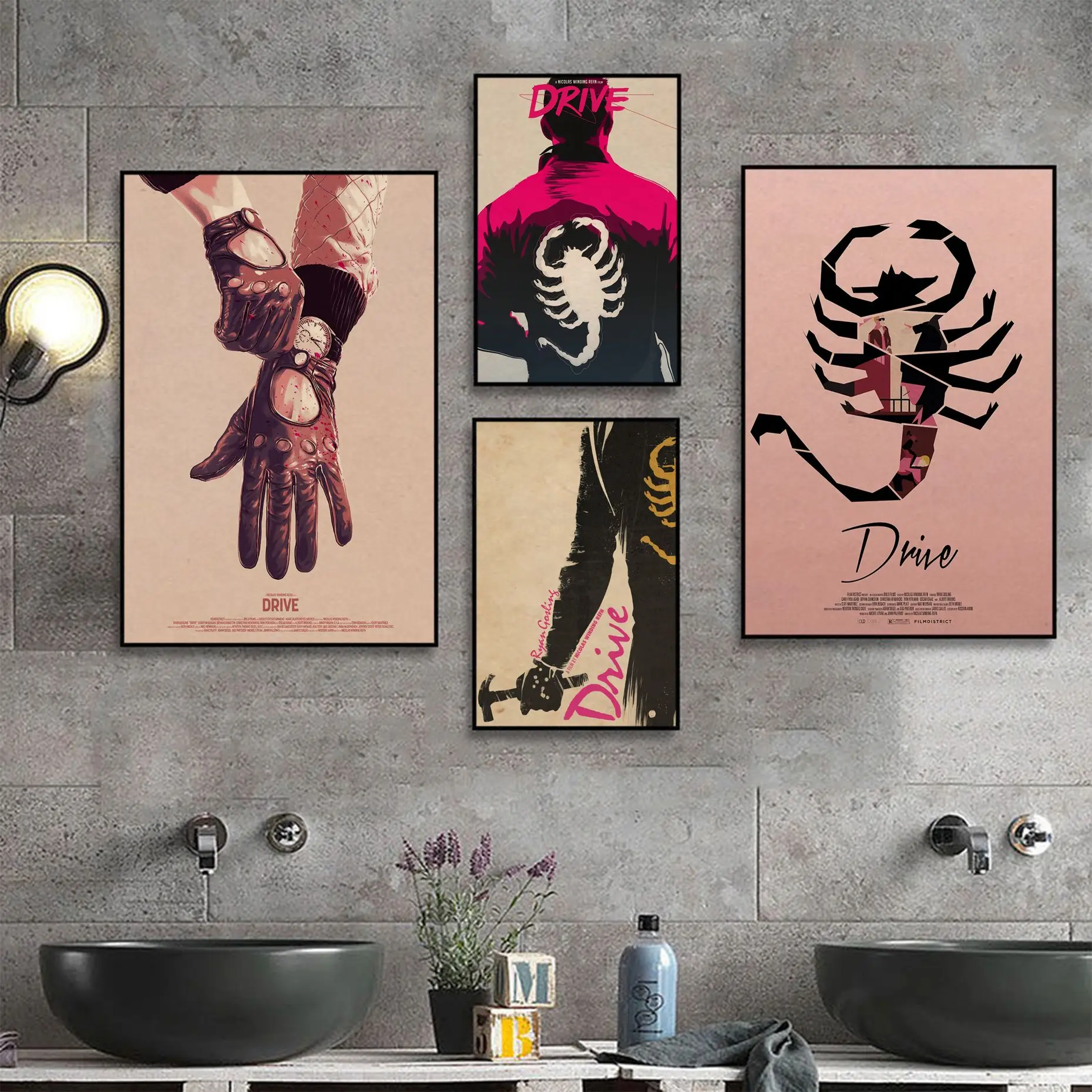 

Drive Ryan Gosling DIY Poster Kraft Paper Vintage Poster Wall Art Painting Study Posters Wall Stickers