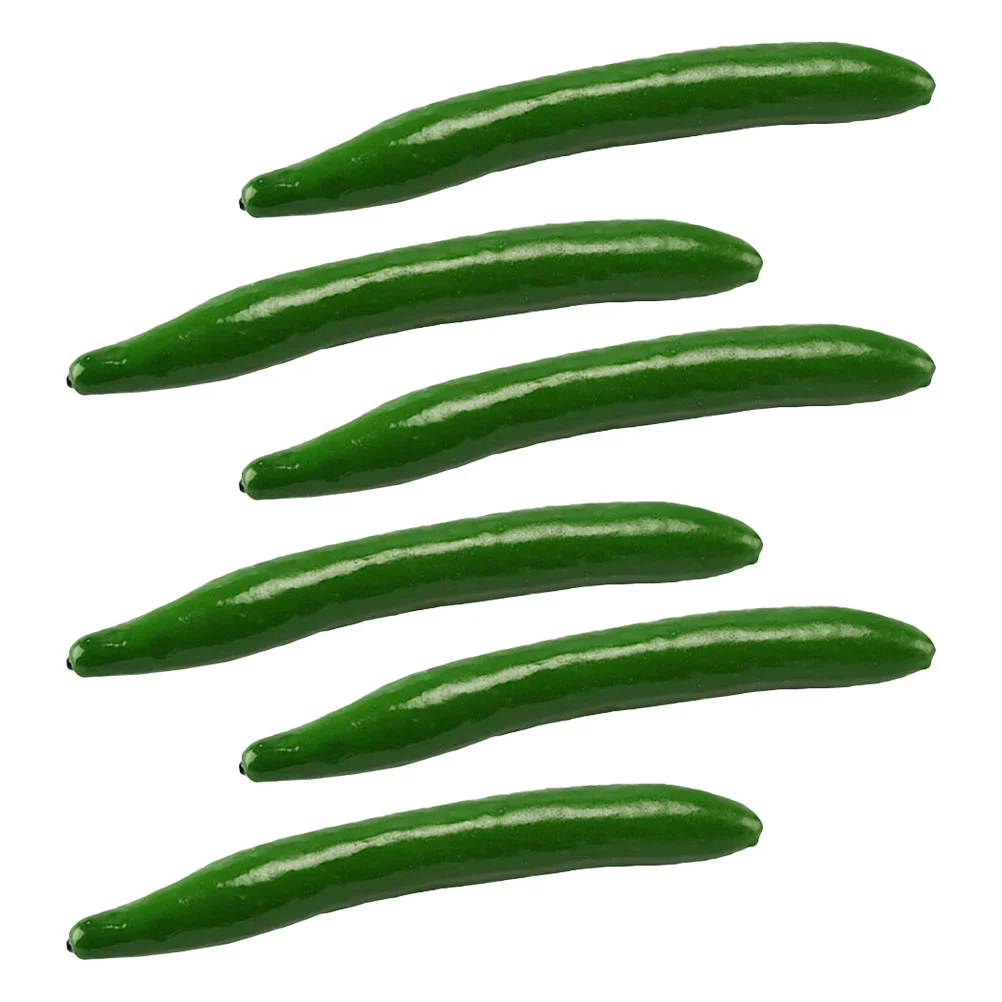 

6Pcs Artificial Vegetables Artificial Cucumber Centerpieces