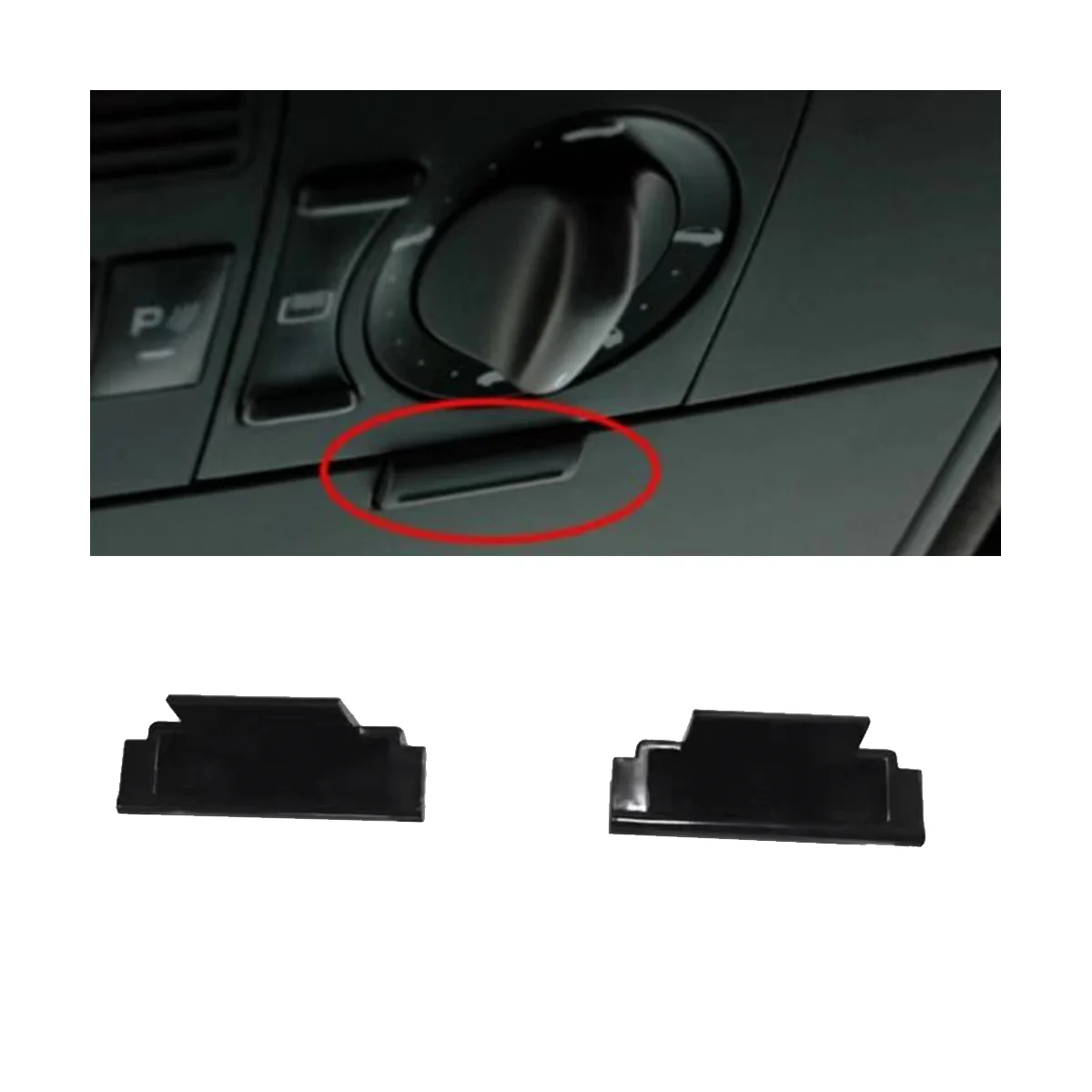 

95555231801 Car Roof Console Shelf Button for Porsche Cayenne 955 9PA Glasses Case Box Sunroof Switch 955 552 318 016 N3