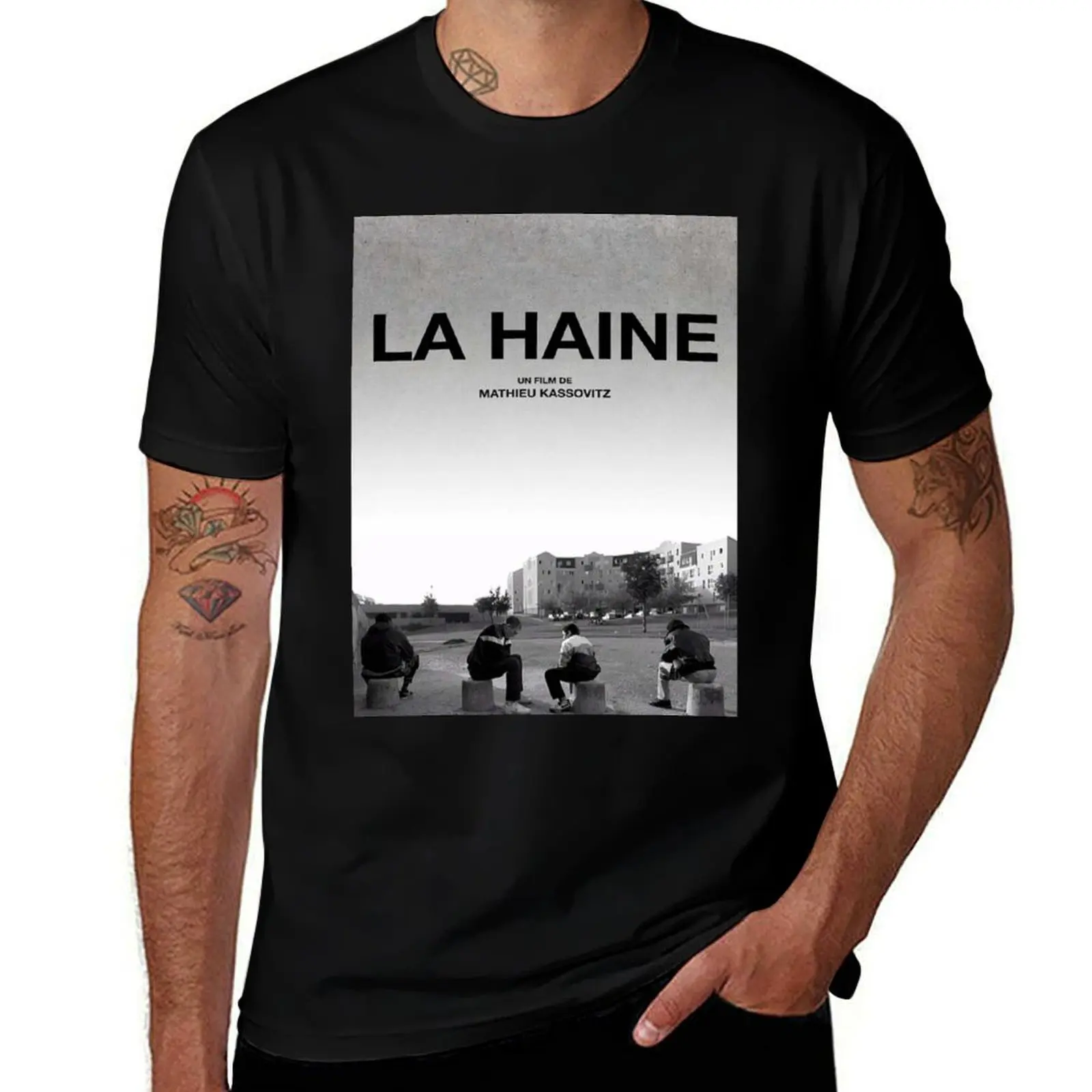 Фото Футболка LaHaine - Classic French Film T-Shirt из мягкого хлопка с принтом №1