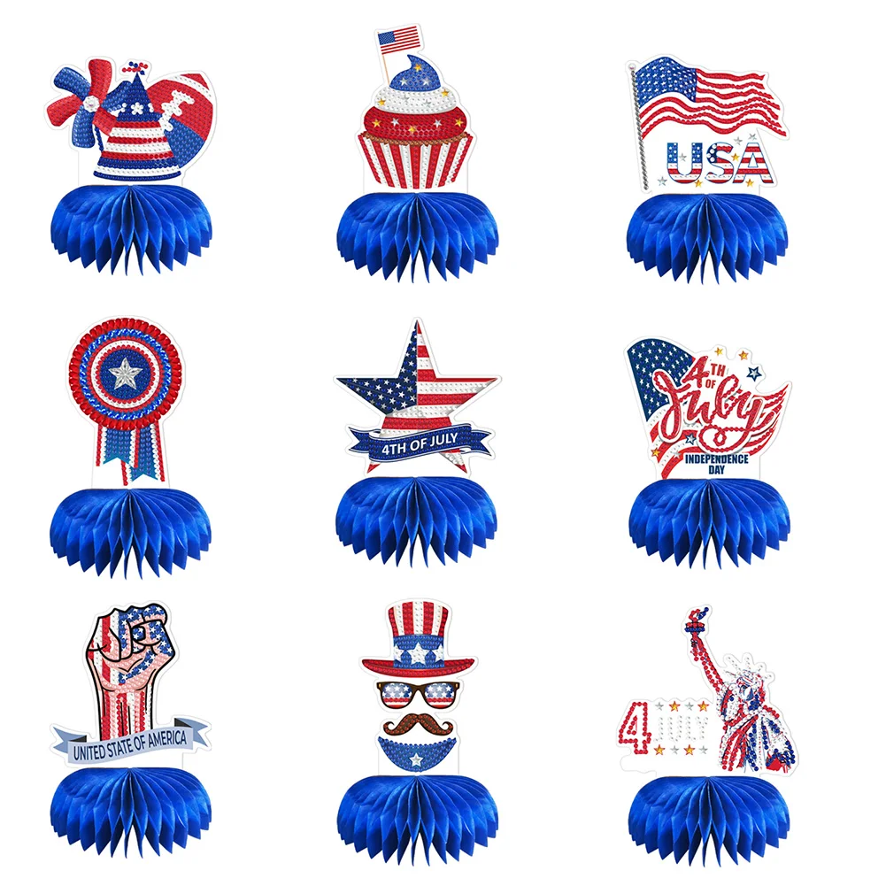 

9pcs 5D Diamond Painting Baby Shower Decoration Wedding Supplies Bouquet Flowers Bird Butterfly Kids Birthday Party Decoration