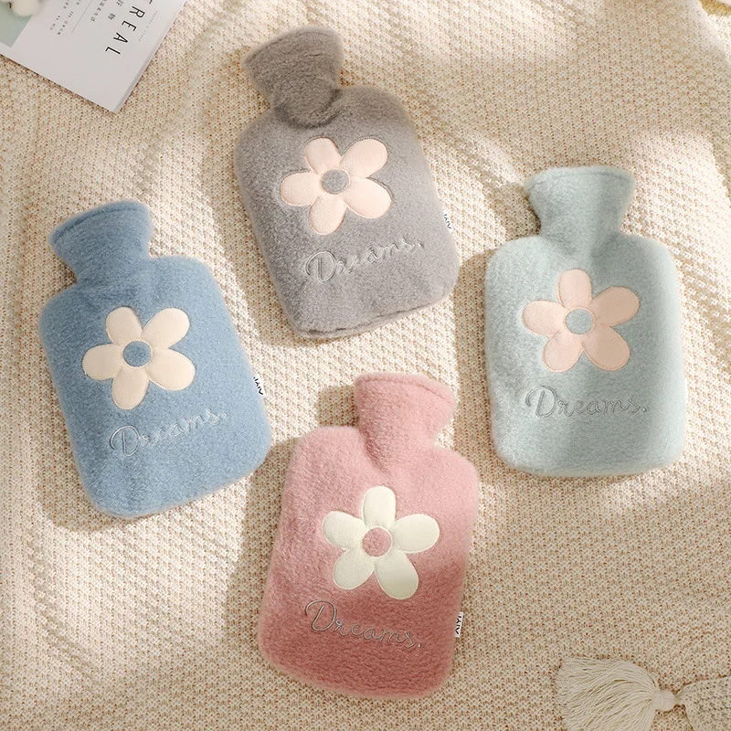 

2023 1000ML/ 500ML Cute Plush Water Bottle Warmer Belly Warmer Hand Warmer Hot Water Bottle Bag Water Warmer Bouillotte Hot