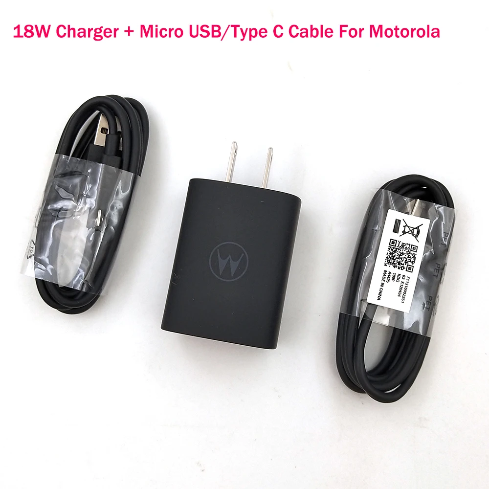 Быстрое Зарядное Устройство Motorola 12V1.5A Turbo Power 18 Вт быстрый адаптер для США Micro/USB C