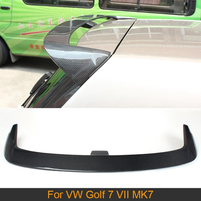 

Carbon Fiber Car Rear Trunk Roof Wing Spoiler For Volkswagen VW Golf 7 VII MK7 Standard 2014-2017 Non GTI Rear Roof Spoiler FRP