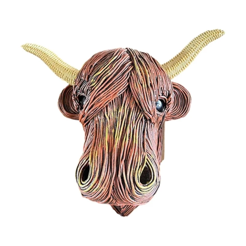 

Multi functional Resin Animal Head Decorations Cow for Award and Home Decors