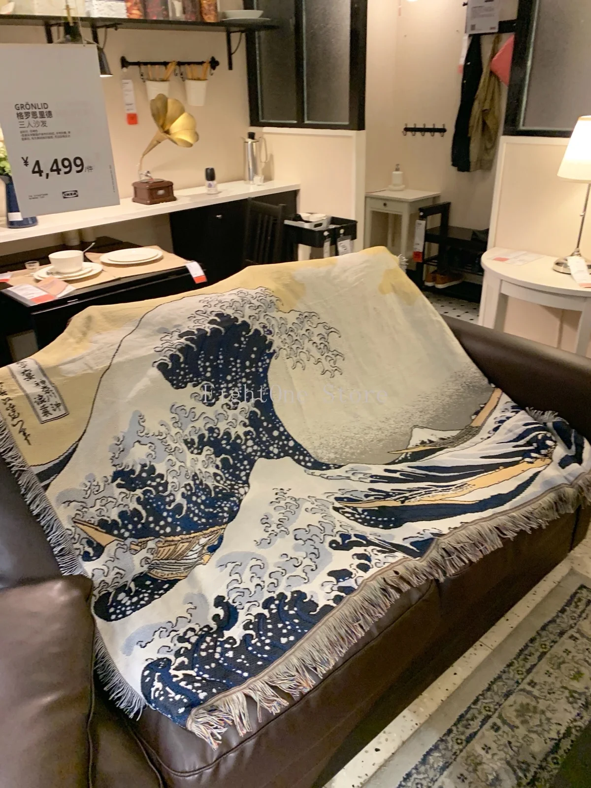 

Японское декоративное одеяло для татуировок Beizhai Kanagawa Surf HAILANG в японском стиле Ukiyo-E