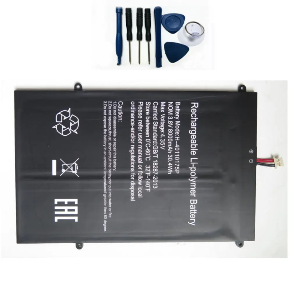 

3.8v 8000mah 30.4wh Original size replacement battery for Haier Jane S14 S14-S ELL1401-BK H-40110175P batteries+tool