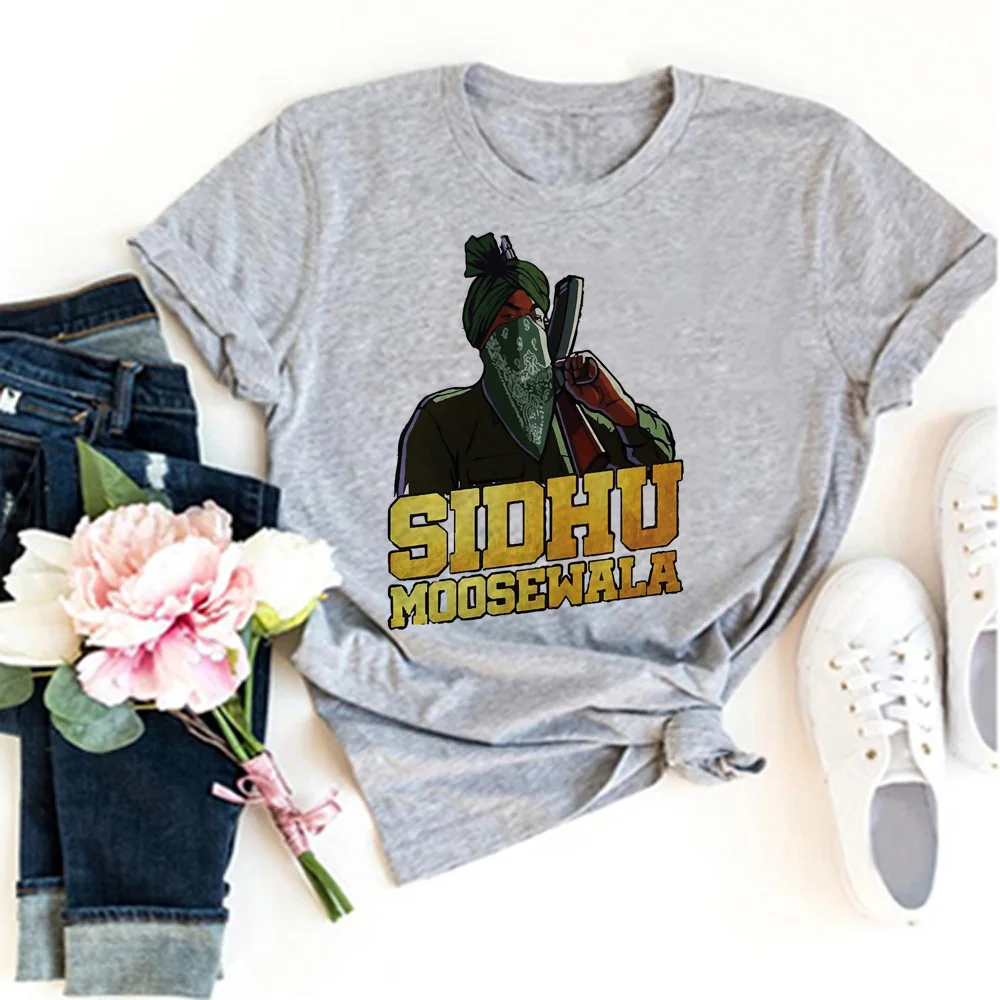 Sidhu Moosewala футболка для женщин harajuku смешной Y2K Топ 2000s y2k аниме одежда