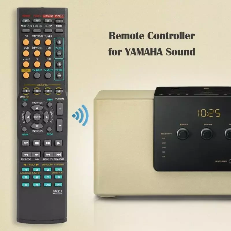 

Remote Control Smart Controller for Yamaha RX-V363 RX-V463 RAV315 RX-V561 RAV311 RAV312 RAV282 RX-V650 RX-V459 RX-V730