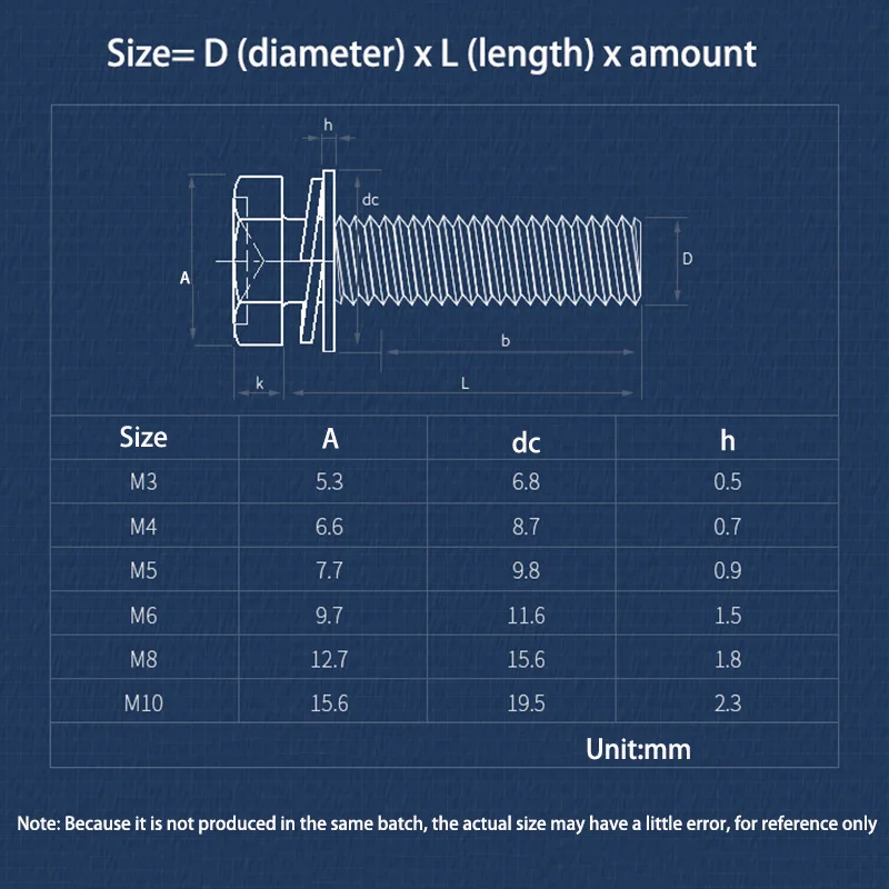 Болты из нержавеющей стали морского класса A4-316 полные шайбы винты с полной