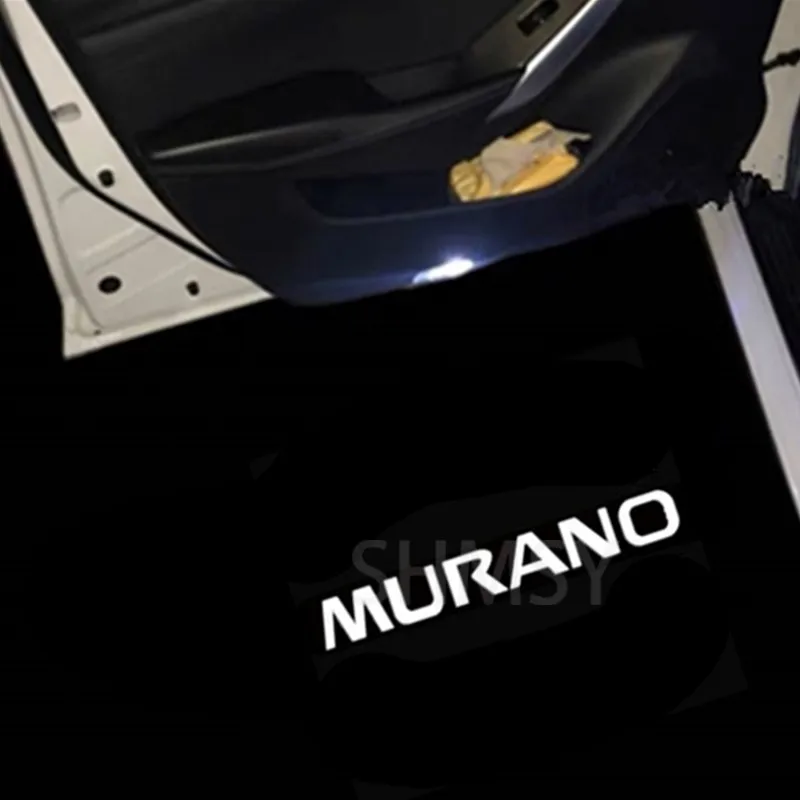 

2X дверные приветственные огни, светодиодные лампы для проектора для Nissan Murano Z50 Z51 2002-2015 2010 2011 2012 2013 2014 аксессуары