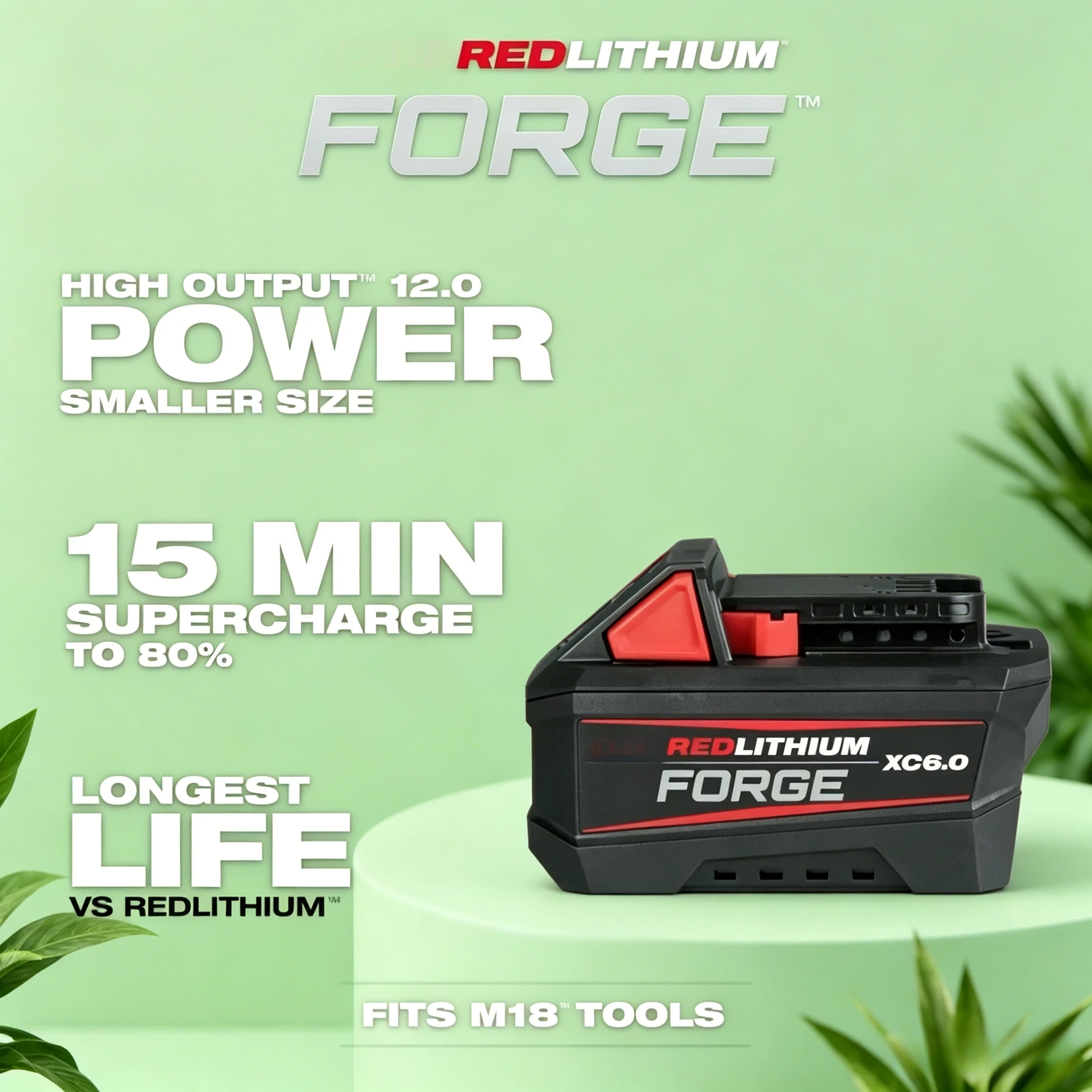 Фото Аккумуляторный заклепочник Milwaukee M18 FORGE XC6.0 XC8.0 (48-11-1861, 48-11-1881) REDLINK Safety Fit для металлообработки №2