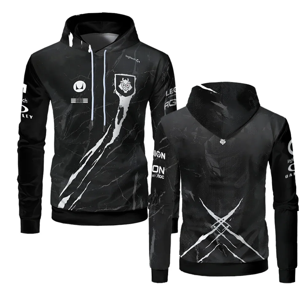 Мужская Толстовка G2 Cyber Sports Team 2024 LEC CSGO Dota2 Джерси Для Игровых Соревнований