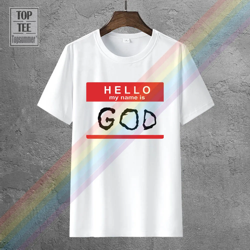 

Great Gift Hello My Name Is God Popular Tagless Tee T-Shirt
