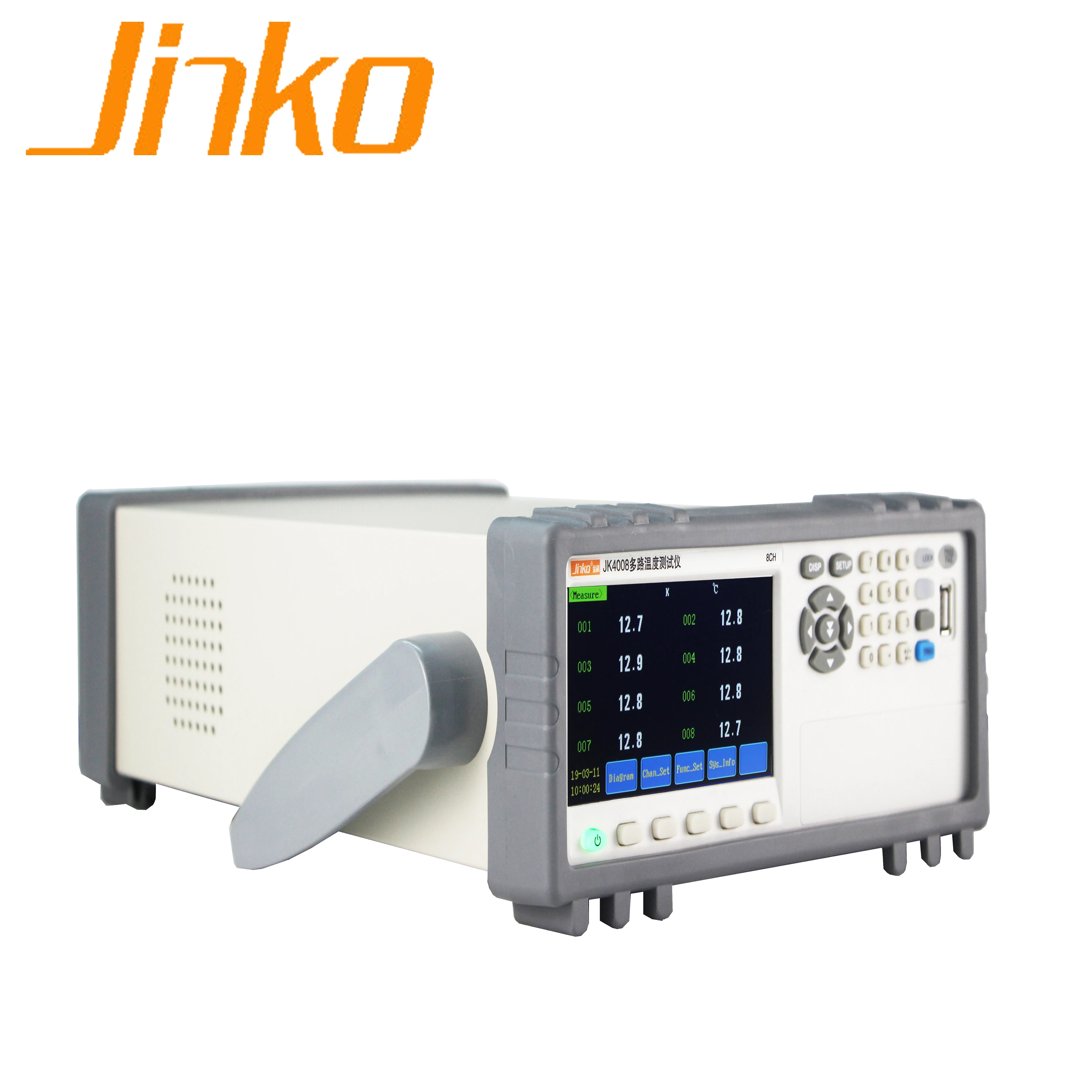 

Многоканальный измеритель температуры с завода JINKO JK4008, регистратор данных о температуре, 8-канальный цифровой регистратор температуры