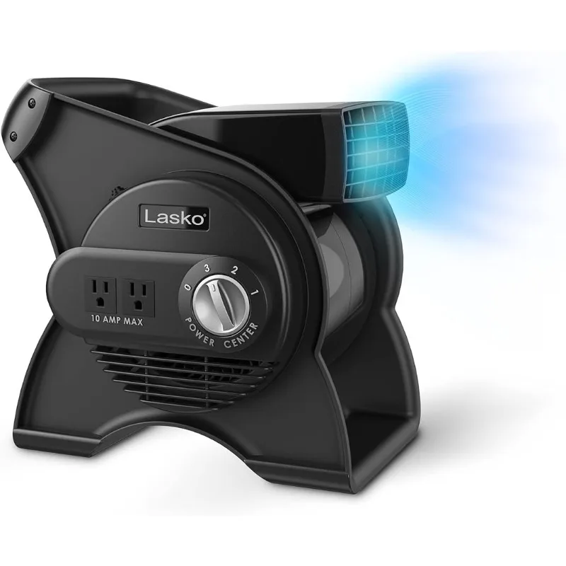 

Lasko High Velocity Pivoting Utility Blower Fan, for Cooling, Ventilating, Exhausting and Drying at Home, Job Site, Construction