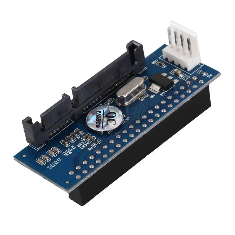 

New 3.5 Inch Ide To Sata 4 Pins Hard Drive Convertor Hdd Parallel To Serial Adapter With Extension Power Cable